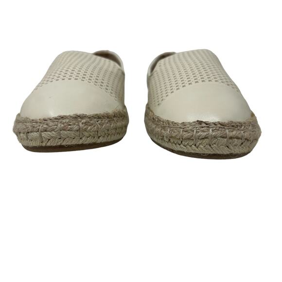 Charter Club Jonip Ivory Laser Cut Faux Leather Espadrilles 8.5 - Picture 7 of 8